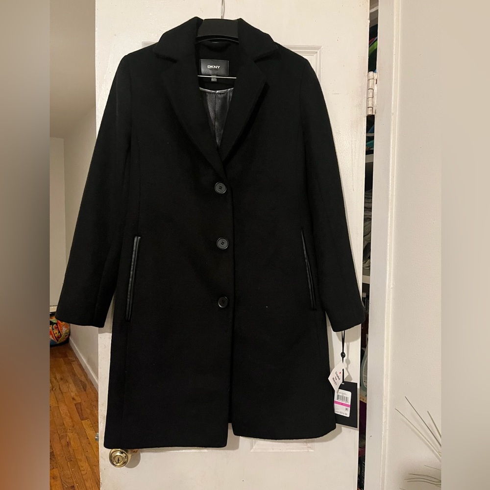 Dkny Newyork black trench coat